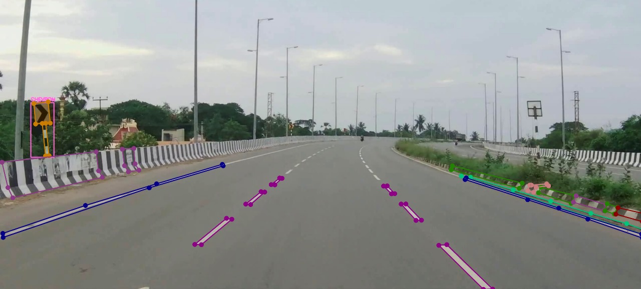 Shoulder Side Edge Line Marking